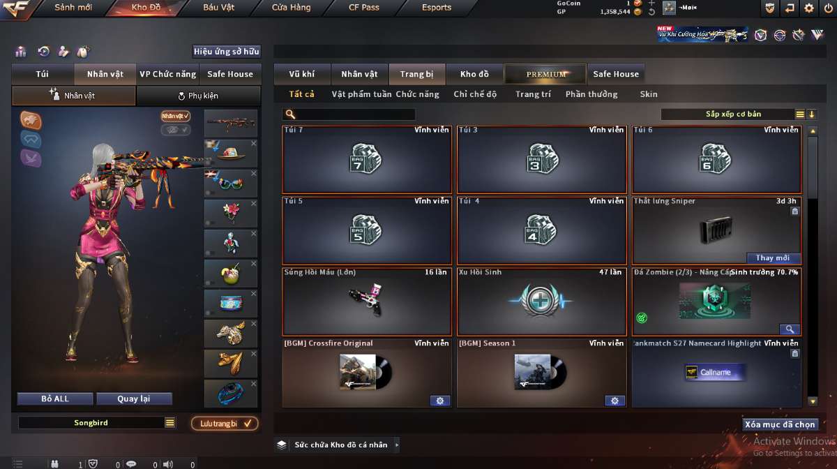 shop acc cf uy tin gia re